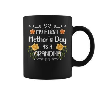Womens My First Mothers Day As A Grandma In Mothers Day 2023  Coffee Mug