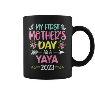 Womens My First Mothers Day As A Yaya 2023 Happy Mothers Day Coffee Mug - Thegiftio UK