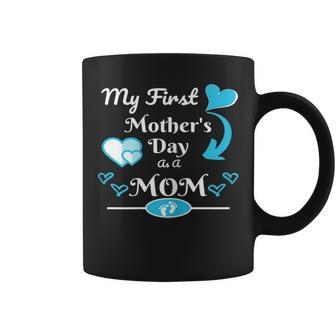 Womens My First Mothers Day As Mom 2019 New Mom Cute Gift Coffee Mug | Mazezy