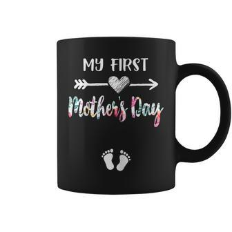 Womens My First Mothers Day Pregnancy Announcement Mom To Be 2021 Coffee Mug - Thegiftio UK