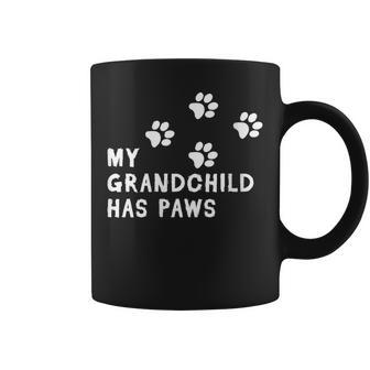 Womens My Grandchild Has Paws Dog Fur Parent Coffee Mug | Mazezy