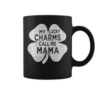 Womens My Lucky Charms Call Me Mama St Patricks Day For Mom Mother Coffee Mug | Mazezy DE