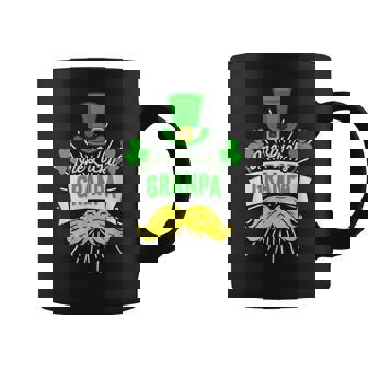 Womens One Lucky Grandpa Beard Leprechaun Irish Patricks Day Coffee Mug - Seseable