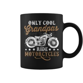Womens Only Cool Grandpas Ride Motorcycles Fathers Day Coffee Mug - Thegiftio UK