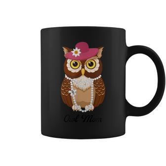 Womens Owl Mom Shirt For Owl Lovers Mothers Day Gift Coffee Mug | Mazezy