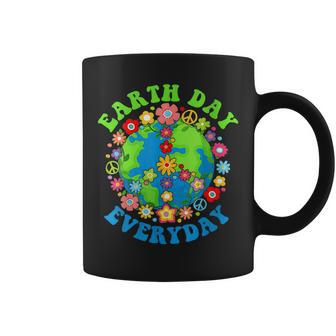 Womens Peace Earth Day Everyday 60S 70S Hippie Retro Environment Coffee Mug | Mazezy