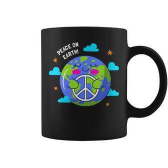 Womens Peace On Earth Day Everyday Hippie Planet Save Environment Coffee Mug | Mazezy