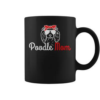 Womens Poodle Mom Vintage Funny Cute Dog Poodle Mama Coffee Mug - Seseable