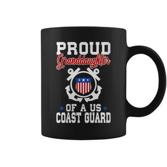 Womens Proud Us Coast Guard Granddaughter Coffee Mug - Seseable