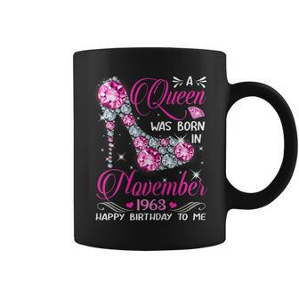 Womens Queens Are Born In November 1963 T Shirt 56Th Birthday Gift Coffee Mug | Mazezy
