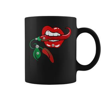Womens Red Chili-Peppers Red Hot Vintage Chili Peppers Coffee Mug | Mazezy