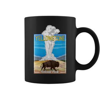 Womens Retro Vintage Yellowstone National Park Coffee Mug - Thegiftio UK
