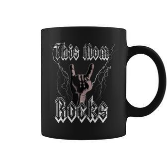 Womens Rock N Roll Mama This Mom Rocks Rock Music And Festival Coffee Mug - Seseable