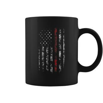 Womens Thin Red Line Fire Fighter Coffee Mug - Seseable