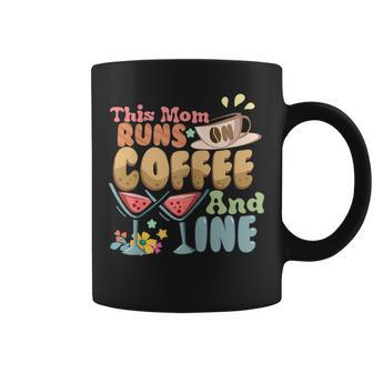 Womens This Mom Runs On Coffee And Wine Mothers Day Coffee Mug | Mazezy