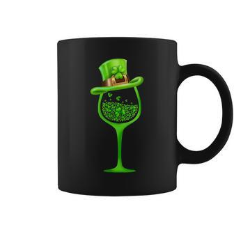 Womens Three Wine Glasses Clover Irish Shamrock St Patrick Day Coffee Mug - Thegiftio