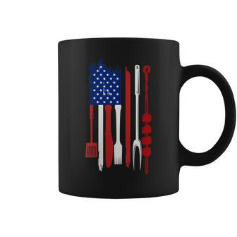 Womens Us Flag Bbq Barbecue Grilling Fathers Day Memorial Day Coffee Mug - Thegiftio UK