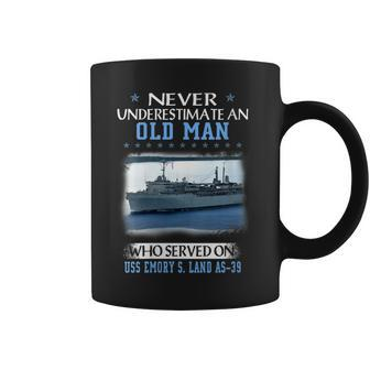 Womens Uss Emory S Land As-39 Veterans Day Father Day Gift Coffee Mug - Seseable