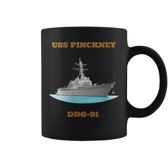 Womens Uss Pinckney Ddg-91 Navy Sailor Veteran Gift Coffee Mug - Seseable