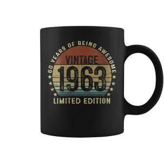 Womens Vintage 1963 60Th Birthday Limited Edition 60 Year Old Gifts Coffee Mug - Seseable