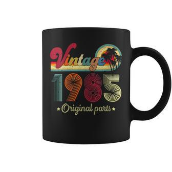 Womens Vintage 1985 Original Parts Cool Men And Women 37Th Birthday Coffee Mug - Seseable