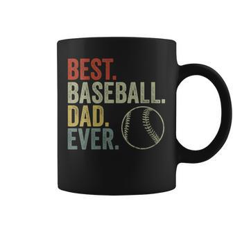 Womens Vintage Best Baseball Dad Ever Fathers Day Baseball Daddy Coffee Mug - Thegiftio UK