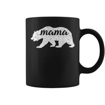 Womens Vintage Cute Mama Bear Mom Coffee Mug - Seseable