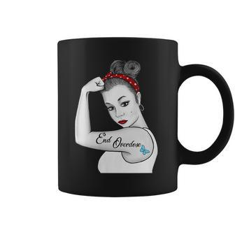 Womens Vintage End Overdose Pinup Girl Tattoo Butterfly Coffee Mug | Mazezy