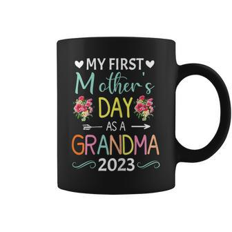 Womens Womens Mothers Day My First Mothers Day As A Grandma 2023  Coffee Mug