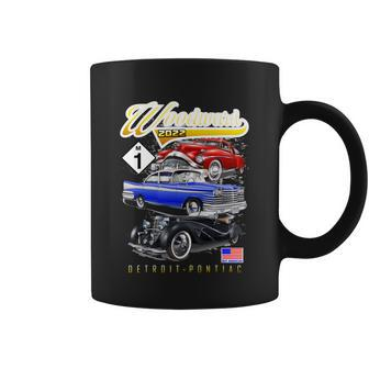 Woodward 2022 Classic Cruise Trio Of Cars V3 Coffee Mug - Monsterry