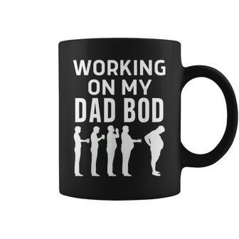 Working On My Dad Bod Funny Beer Belly Fathers Day Coffee Mug | Mazezy