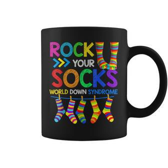 World Down Syndrome Day T Rock Your Socks Awareness T Coffee Mug | Mazezy