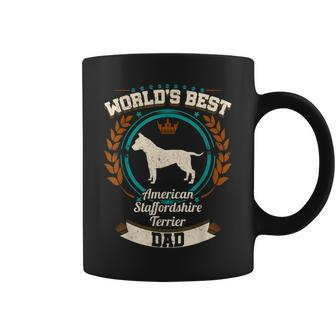 Worlds Best American Staffordshire Terrier Dad Dog Gift For Mens Coffee Mug | Mazezy