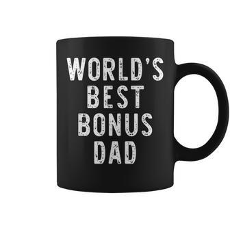 Worlds Best Bonus Dad Funny Gift Christmas Halloween Coffee Mug | Mazezy