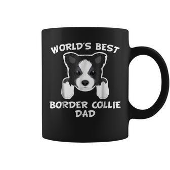 Worlds Best Border Collie Dad Dog Owner Gift For Mens Coffee Mug | Mazezy