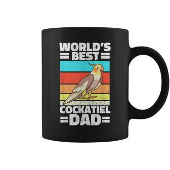 Worlds Best Cockatiel Dad Parrot Cockatoo Weiro Bird Lover Coffee Mug | Mazezy