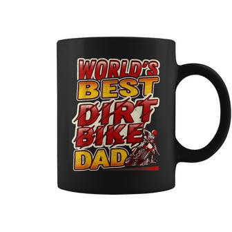 Worlds Best Dirt Bike Dad Racing Hobby Motorcycle Rider Coffee Mug | Mazezy