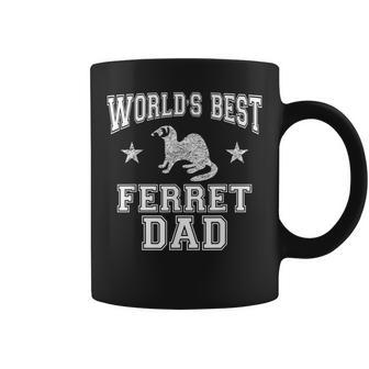 Worlds Best Ferret Dad Gift For Mens Coffee Mug | Mazezy