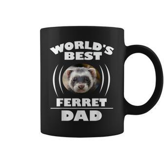 Worlds Best Ferret Dad Owner Gift Coffee Mug | Mazezy