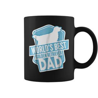 Worlds Best Golden Retriever Dad Funny Cute Dog Gift For Mens Coffee Mug | Mazezy