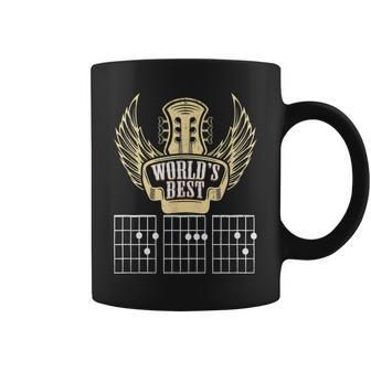Worlds Best Guitar Dad Father Player Musician Music Gift Gift For Mens Coffee Mug | Mazezy