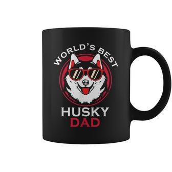 Worlds Best Husky Dad For Fathers Day Coffee Mug | Mazezy