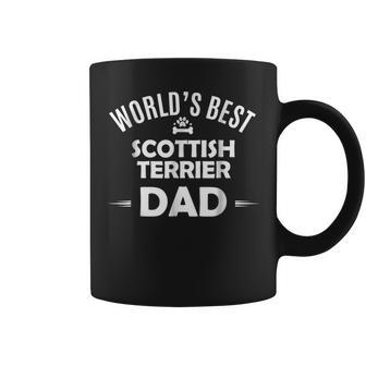 Worlds Best Scottish Terrier Dad T Scottie Dog Coffee Mug | Mazezy
