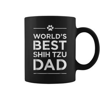 Worlds Best Shih Tzu Dad Love Pets Animal Family Paw Coffee Mug | Mazezy