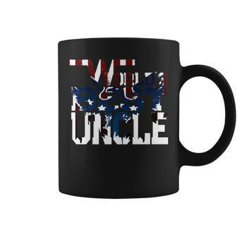 Worlds Best Uncle Eagle American Flag Uncle Gift Coffee Mug | Mazezy