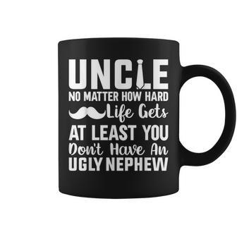 Worlds Best Uncle Ever Uncle Ugly Nephew Gift For Mens Coffee Mug - Seseable