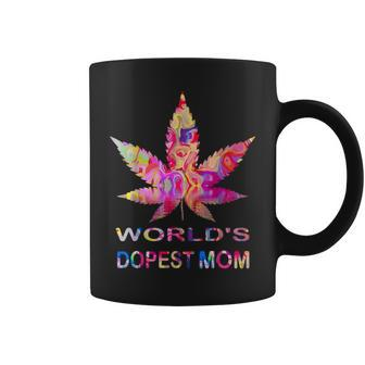 Worlds Dopest Mom Weed Soul Cannabis Tie Dye Mothers Day Coffee Mug | Mazezy