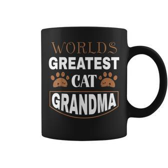 Worlds Greatest Cat Grandma Coffee Mug | Mazezy