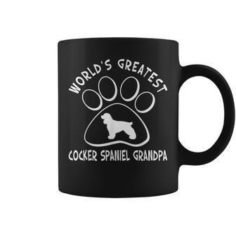 Worlds Greatest Cocker Spaniel Grandpa Coffee Mug | Mazezy