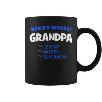 Worlds Greatest Grandpa Mens T Gift For Mens Coffee Mug | Mazezy